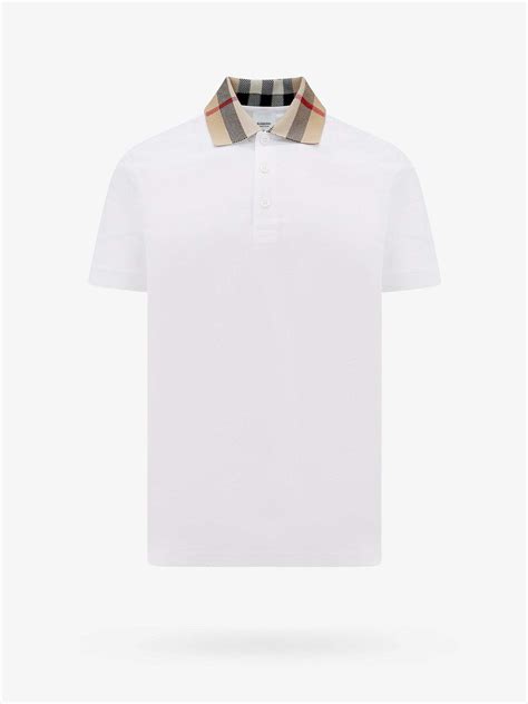 mens burberry polo replica|white burberry polo shirt men's.